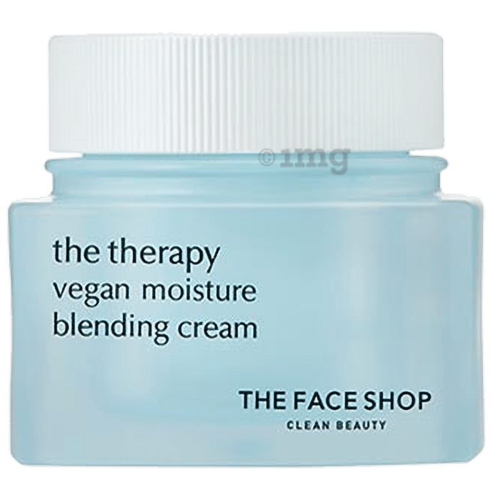 The Face Shop The Therapy Vegan Moisture Blending Cream With 48Hr Hydration, Lightweight Gel & Cream Based Hydration Moisturizer