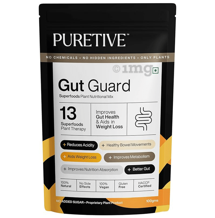 Puretive Gut Guard Powder For Good Gut Health Gluten Free