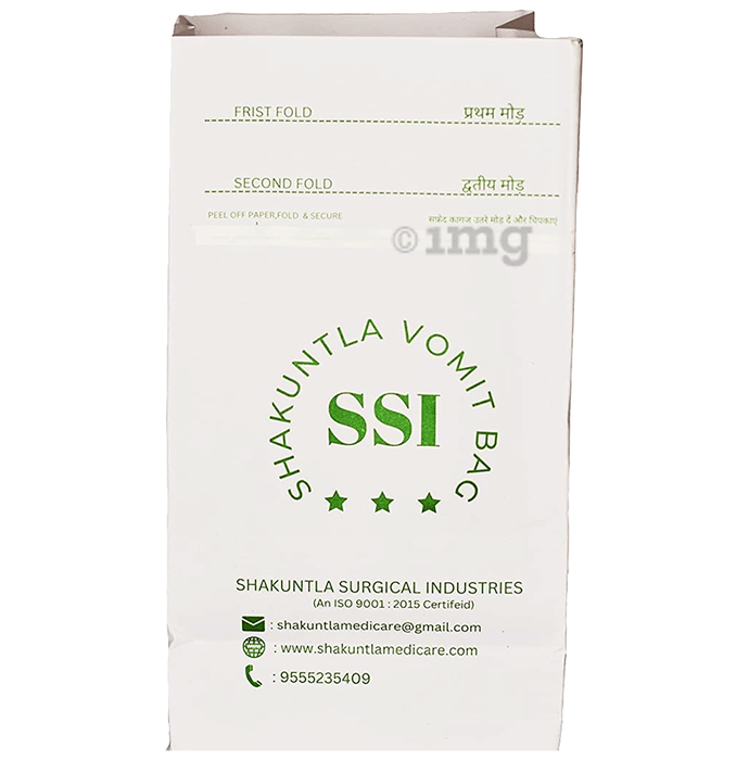 Shakuntla Disposable Sickness Vomit Bags Buy box of 50.0 bags at best