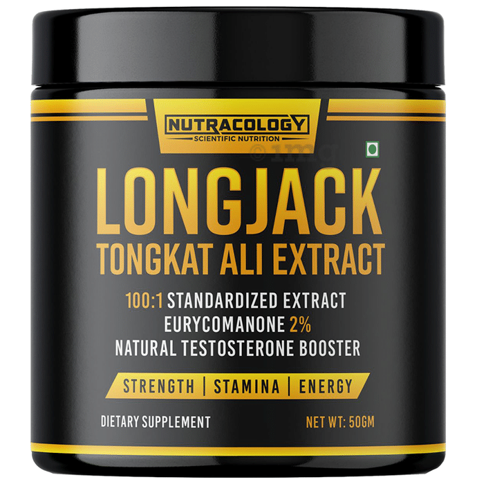 Nutracology Longjack Tongkat Ali Extract Powder | For Strength, Stamina & Energy Powder