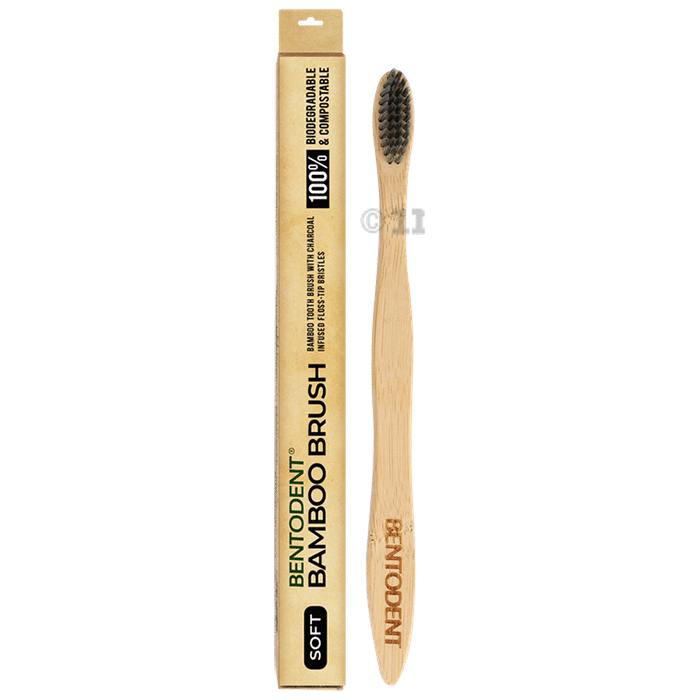 Bentodent Bamboo Charcoal Toothbrush Soft