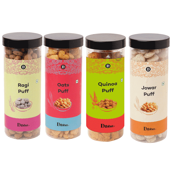 Dibha Oats, Quinoa Ragi & Jowar Puffs (100gm Each )