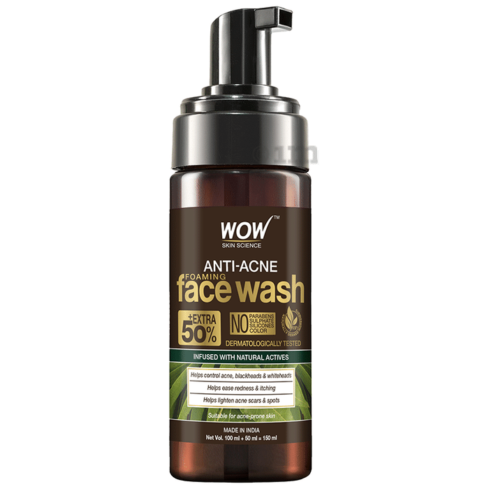 WOW Skin Science Anti-Acne Foaming Face Wash
