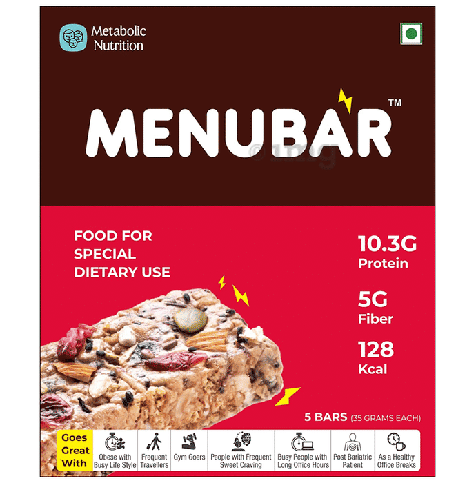 Metabolic Nutrition Menubar for Weight Management (35gm Each)