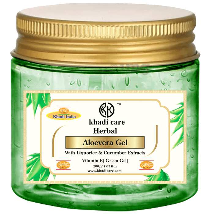 Khadi Care Herbal Aloevera Gel Green
