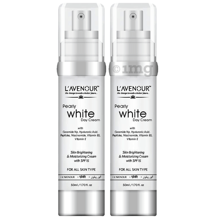 L'avenour Pearly White Day Cream with SPF 15 (50ml Each)