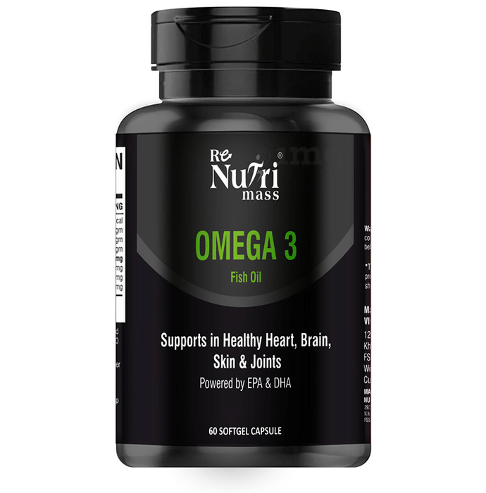 Re Nutri Mass Omega 3 Fish Oil Sofgel Capsule