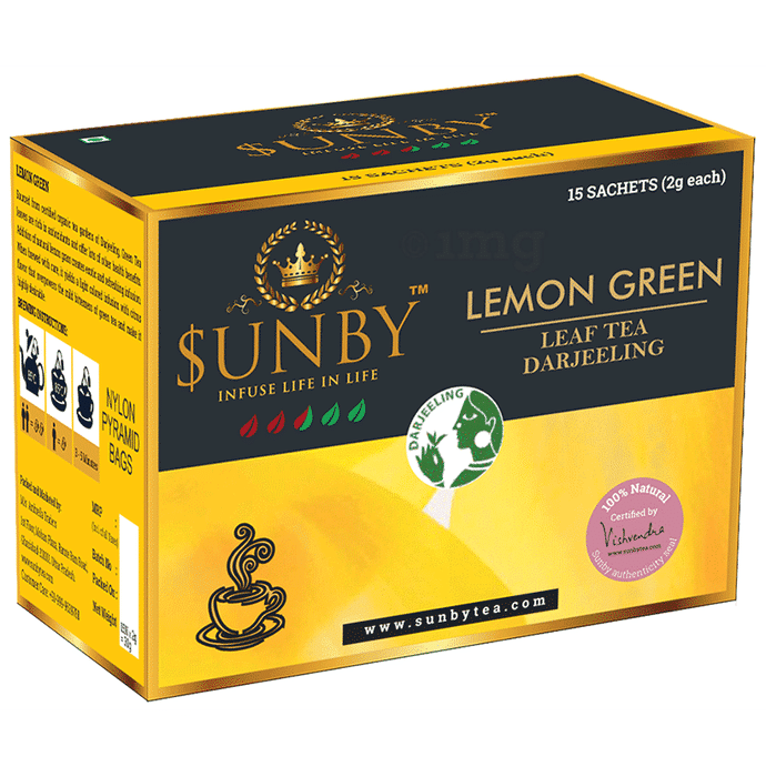 Sunby Darjelling Lemon Green Leaf (2gm Each) Tea Bag