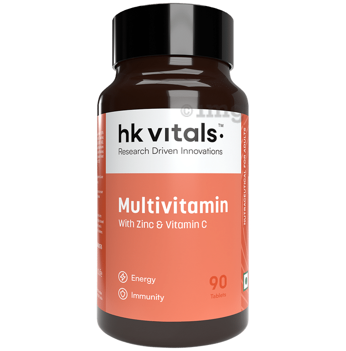 HK Vitals Multivitamin with Multimineral, Amino Acids, Taurine & Ginseng Extract | For Energy, Immunity & Stamina | Tablet