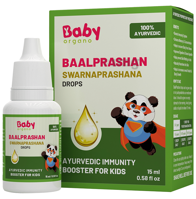 Baby Organo BaalPrashan Drop Swarnaprashan Ayurvedic Immunity Booster for Kids