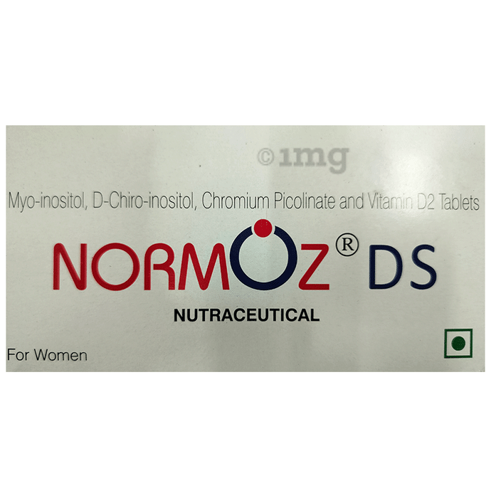 Normoz DS Tablet with Myo-Inositol, D-Inositol, Chromium & Vitamin D2