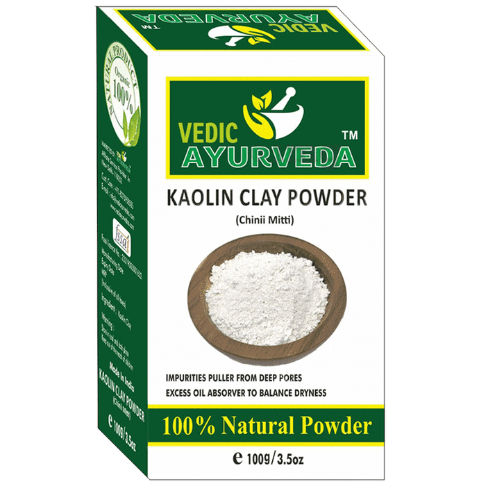 Vedic Ayurveda Kaolin Clay Powder (100gm Each)