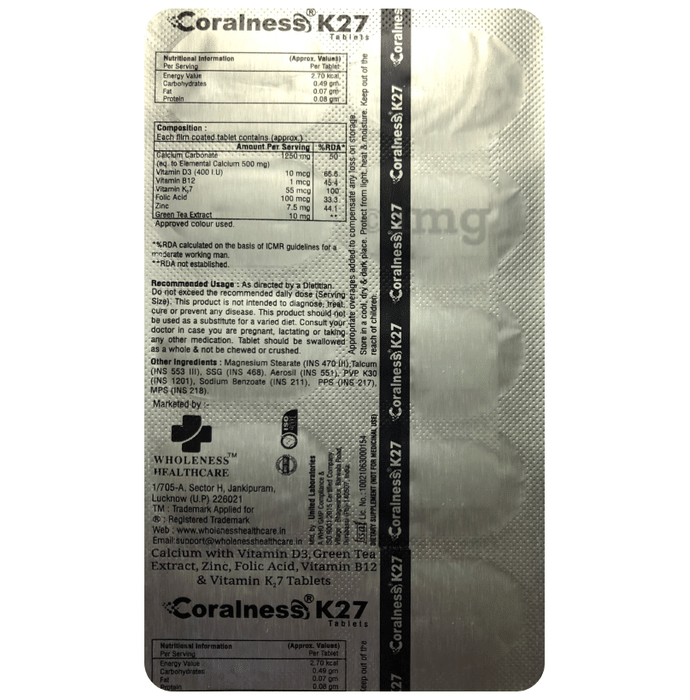 Coralness K27 Tablet
