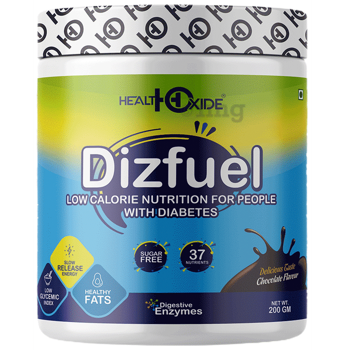 HealthOxide Dizfuel Powder for Diabetes Chocolate Sugar Free