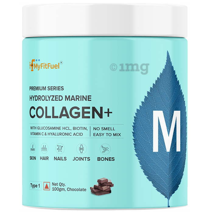 MyFitFuel Premium Series Hydrolyzed Marine Collagen+ with Glucosamine Chocolate