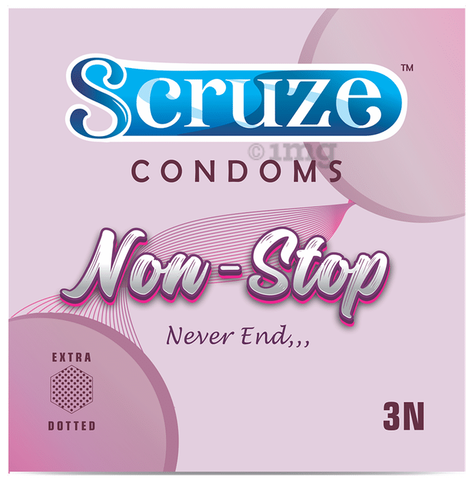 Scruze Condom Extra Dotted Non Stop