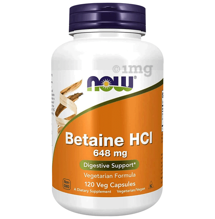Now Foods Betaine HCl 648mg Capsule