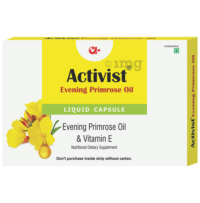 Activist Evening Primrose Oil Liquid Capsule (10 Each) Buy combo pack