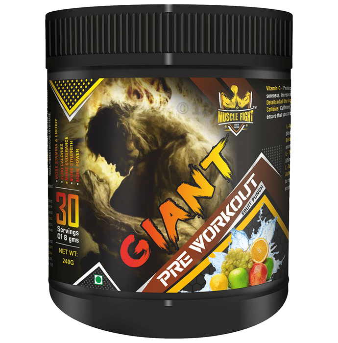 Muscle Fight Giant Pre Workout Fruit Punch