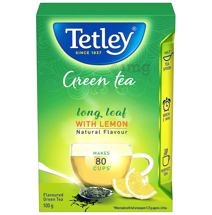 Tetley Tetley Green Tea, Long Leaf Tea with Lemon