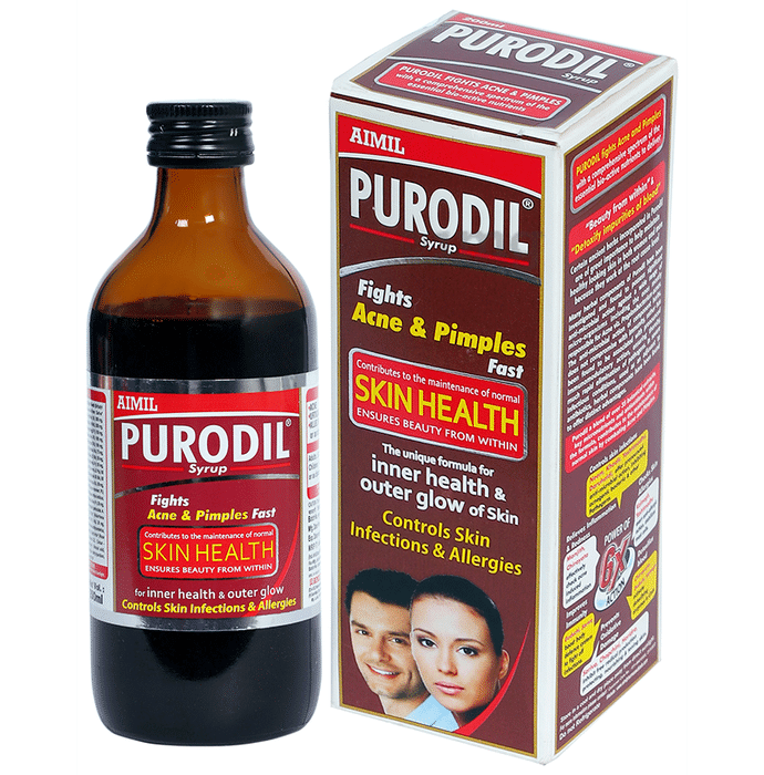 Aimil Purodil Syrup |  Fights Acne & Pimples | Controls Skin Infections & Allergies