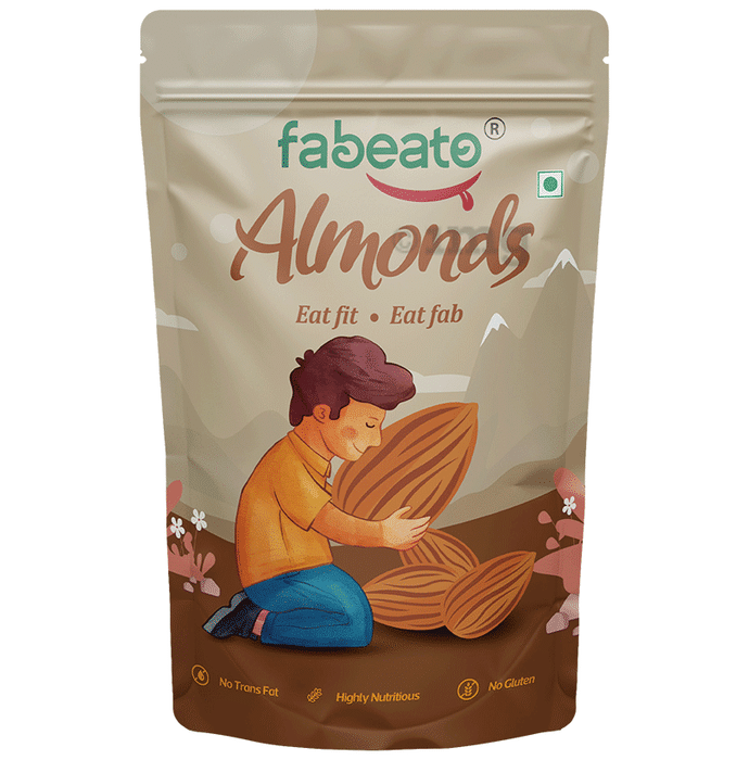 Fabeato Almonds High in Fiber | Protein Snack | Boost Immunity