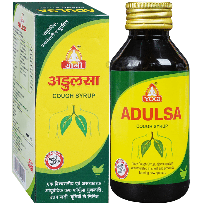 Yogi Adulsa Cough Syrup | Helps Relieve Cough, Sore Throat & Cold