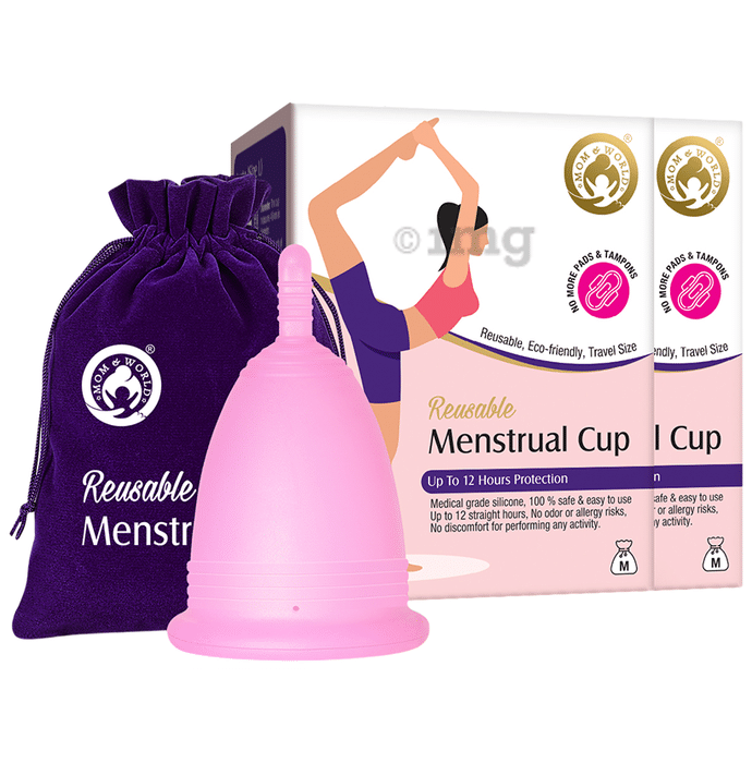 Mom & World Reusable Menstrual Cup for Women Medium