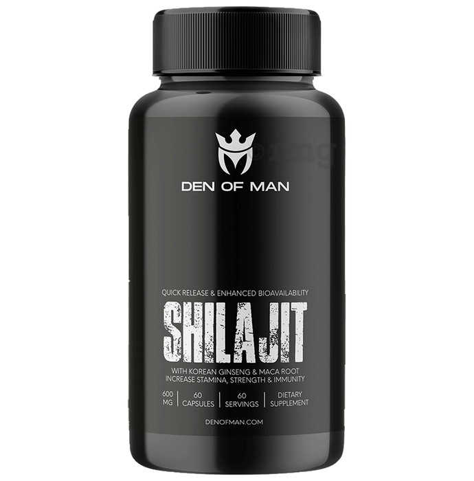 Den of Man Shilajit 600mg Capsule