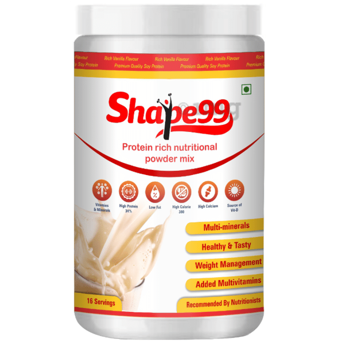 Shape99 Protein Rich Nutritional Powder Mix Rich Vanilla
