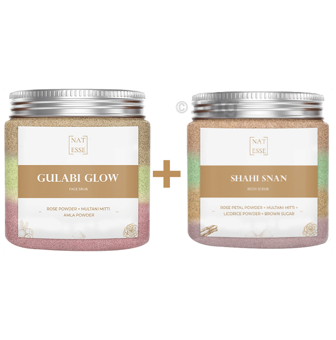 Nat Esse Combo Pack of Gulabi Glow & Shahi Snan ( 240gm Each )