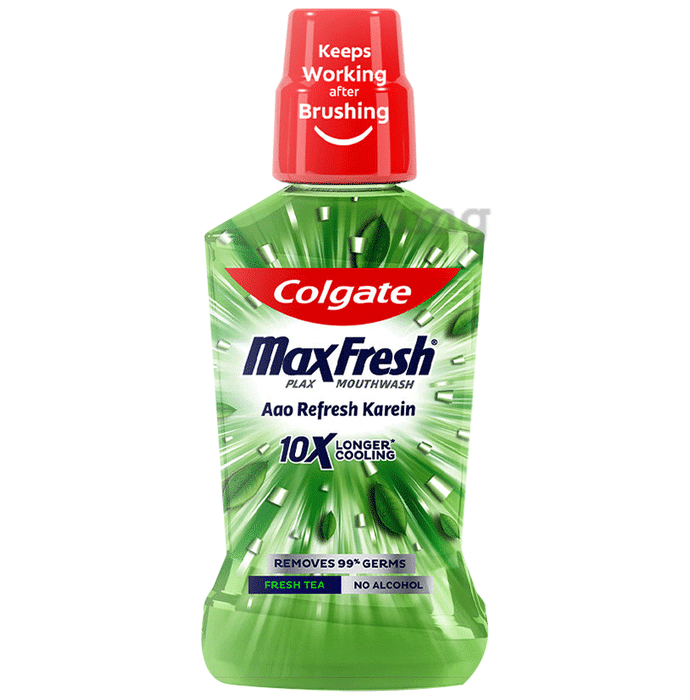 Colgate Fresh Tea MaxFresh Plax Antibacterial Mouth Wash