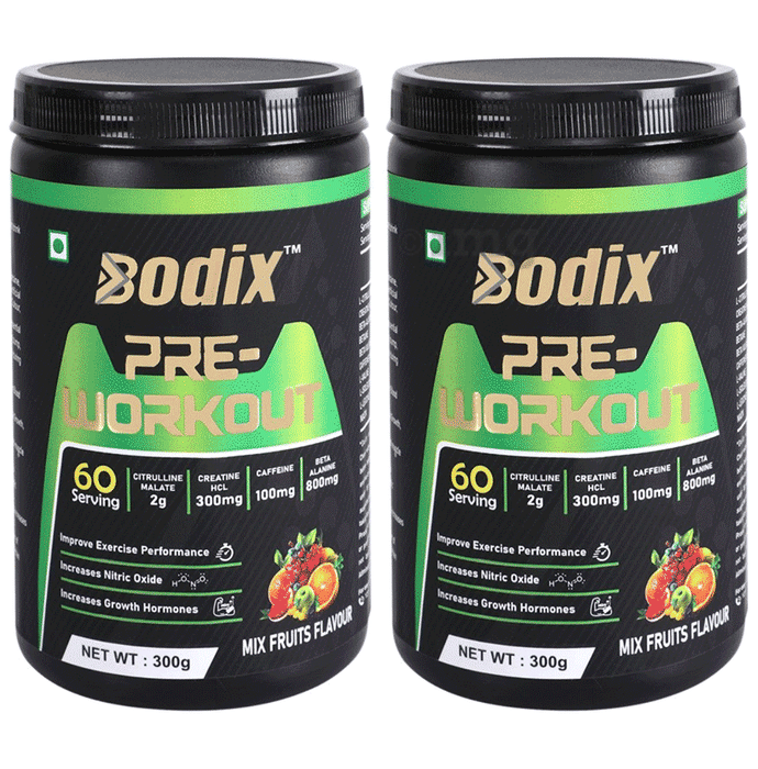 Bodix Pre- WorkOut Powder Mix Fruit Flavour