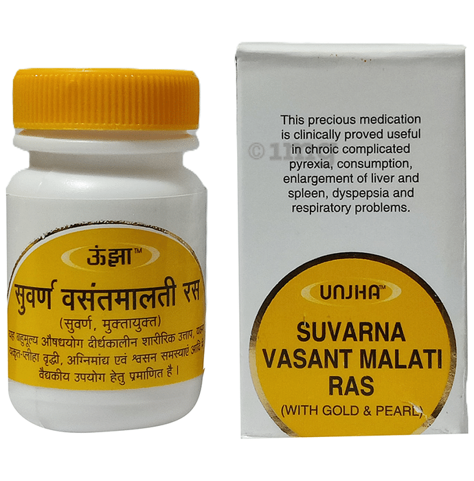 Unjha Suvarna Vasant Malti Ras Tablet (with Gold and Pearl)
