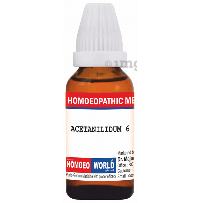 Dr. Majumder Homeo World Acetanilidum Dilution (30ml Each) 6 CH