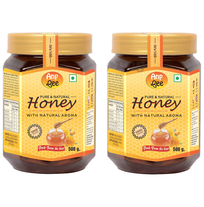 Anp Bee Honey with Natural Aroma (500gm Each) Buy combo pack of 2.0