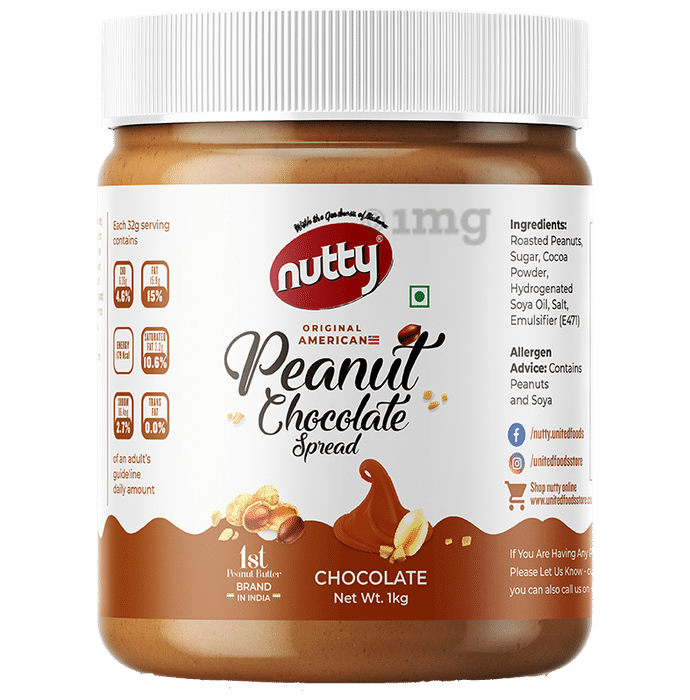 Nutty Original American Peanut Chocolate Spread