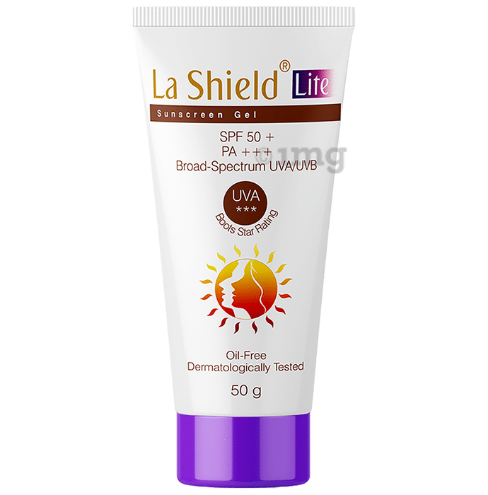 La Shield Lite Sunscreen Gel SPF 50+ PA+++ | For UVA/UVB Protection | Oil-Free
