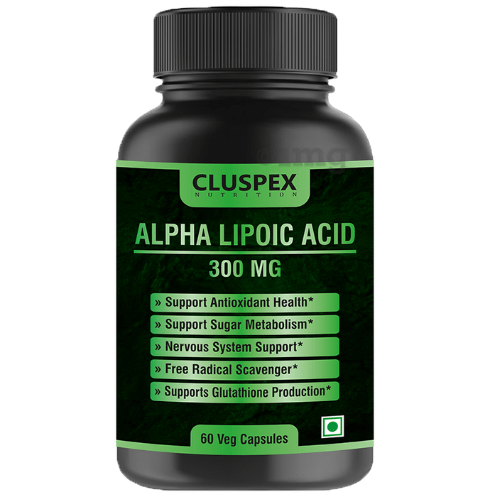 Cluspex Nutrition Alpha Lipoic Acid 300mg Veg Capsule