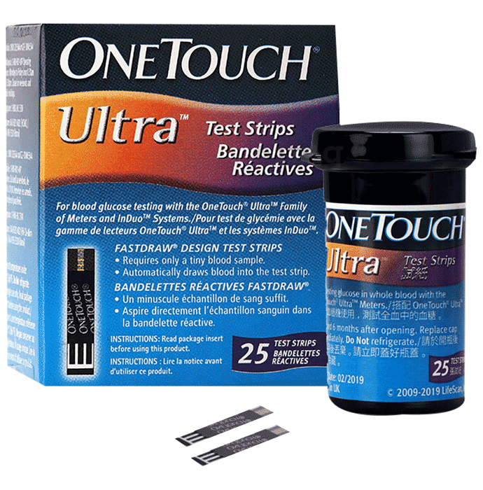OneTouch Ultra Test Strip (Only Strips) | Diabetes Monitoring Devices