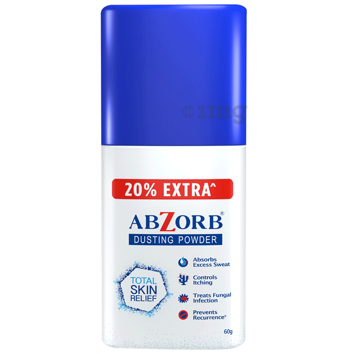 Abzorb Anti Fungal Dusting Powder | Absorbs Excess Sweat | Controls Itching | Derma Care | Manages Fungal Infections