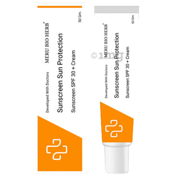 Meru Bio Herb Sunscreen Sun Protection Cream SPF 30+
