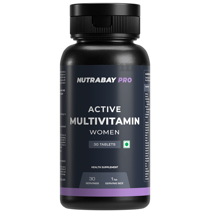 Nutrabay Pro Active Multivitamin for Women | For Energy, Hormonal Balance & Immunity | Tablet