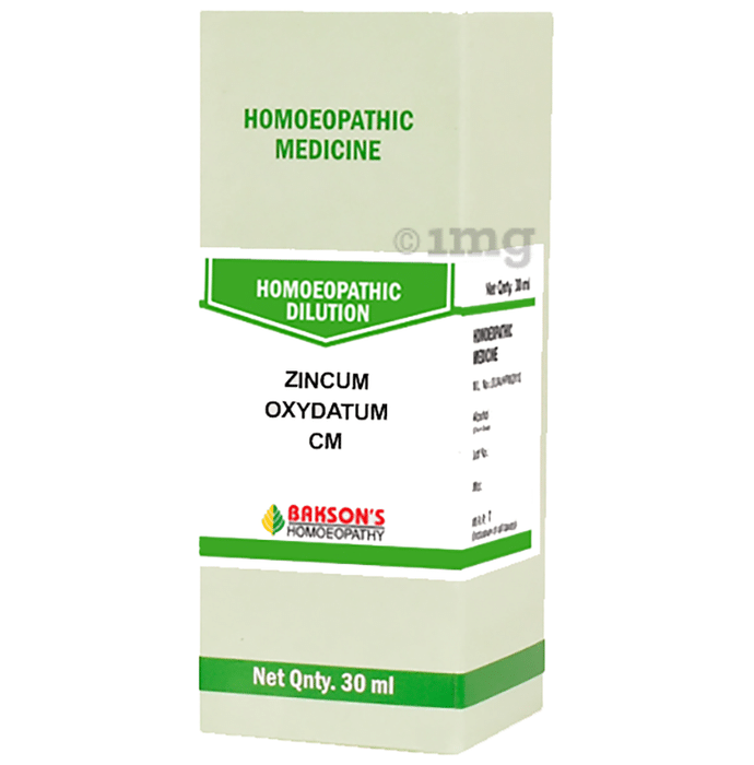 Bakson's Homoeopathy Zincum Oxydatum Dilution CM