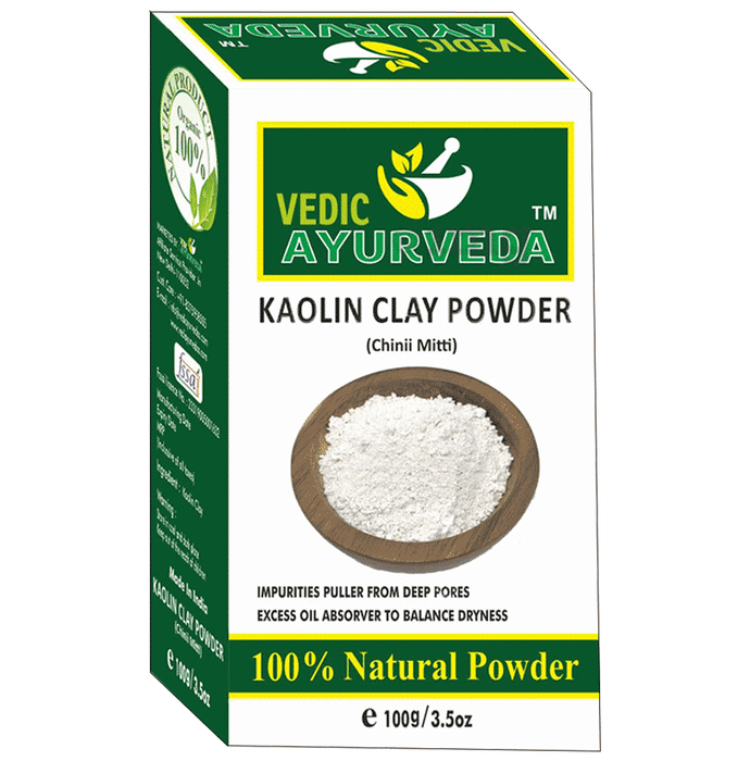 Vedic Ayurveda Kaolin Clay Powder (100gm Each)