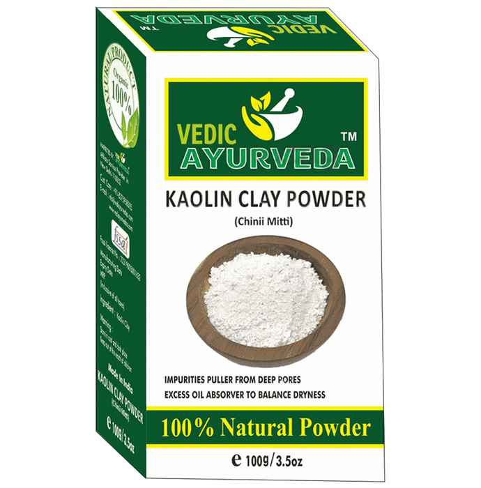 Vedic Ayurveda Kaolin Clay Powder (100gm Each)