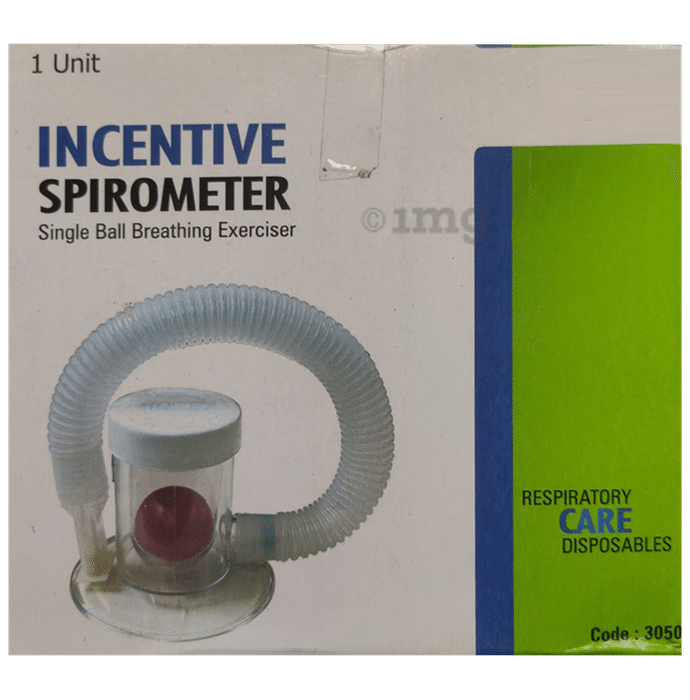 Agarwals Incentive Spirometer Single Ball Breathing Exerciser