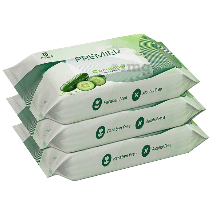 Premier Tissues Cucumber Wet Wipes (10 Each)