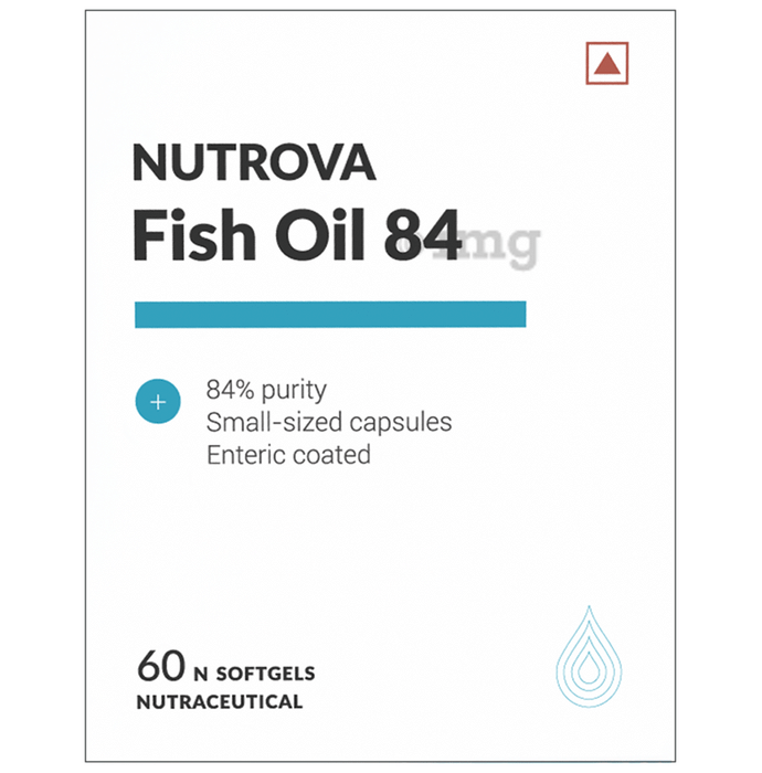 Nutrova Fish Oil 84 | Softgel Capsule for Heart, Brain and Eye Health