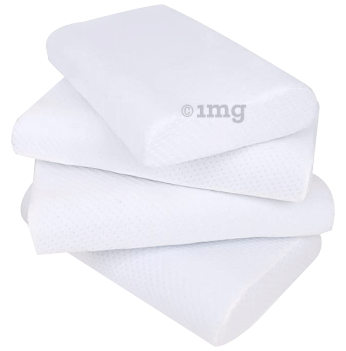 Sleepsia Cervical Contour Memory Foam for Neck Pain Orthopedic Contour Pillow White